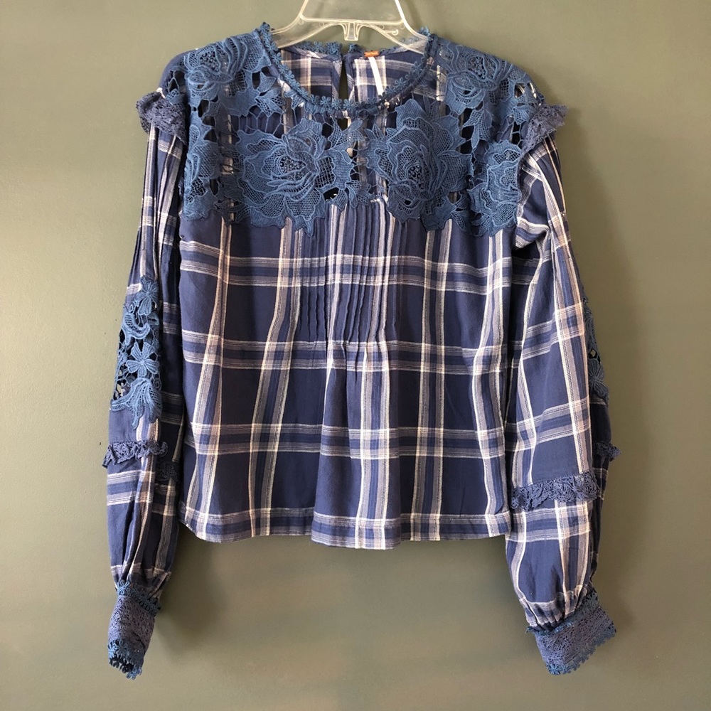 Free People Darling Diana Lace Top